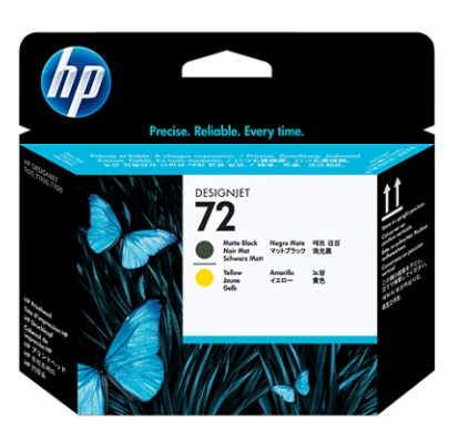 C9384A HP 72 Matte Black and Yellow Mat Siyah – Sarı DesignJet Printhead Plotter Baskı Kafası
